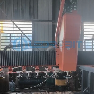 Slab Polişinde Şekil Sınırlarını Yırtmak CNC Görüntü Tarama Teknolojisi Düzensiz Şekillerde Ra-Seviye Yüzey Dengeye Erişir